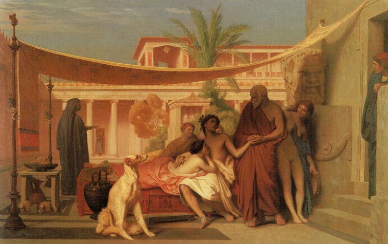 Painting of ancient greek tableau
