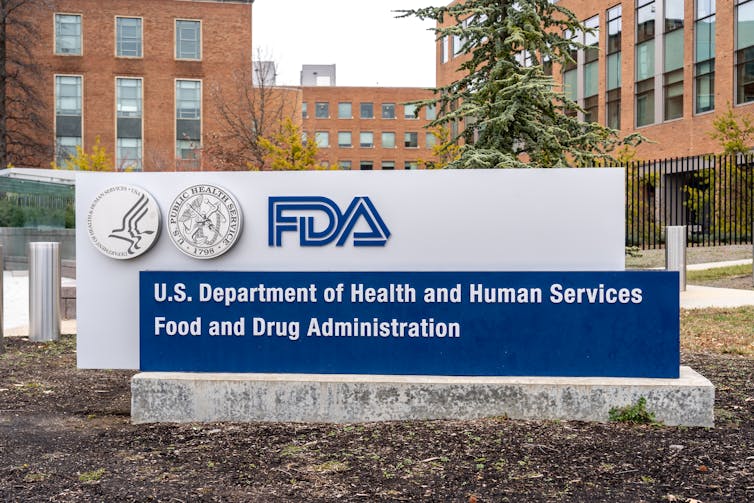 FDA building with sign