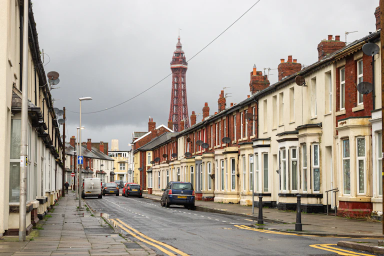 A street in Blackpool