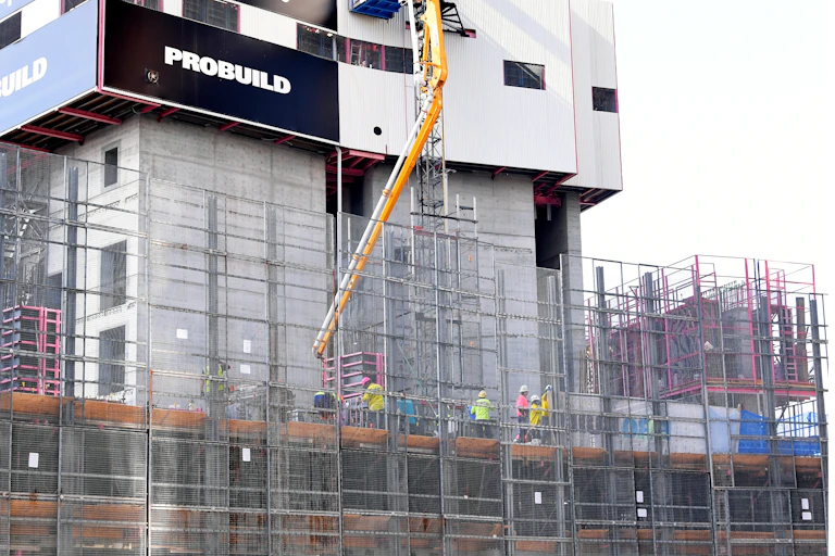 apartment building under construction