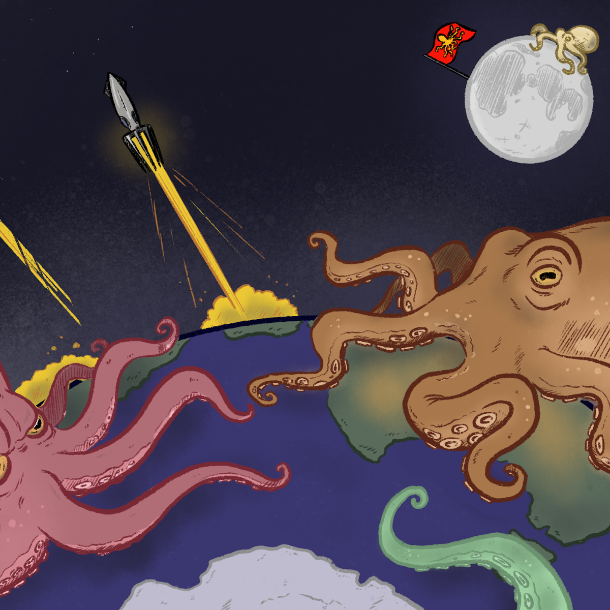 Curious Kids: could octopuses evolve until they take over the world and  travel to space?
