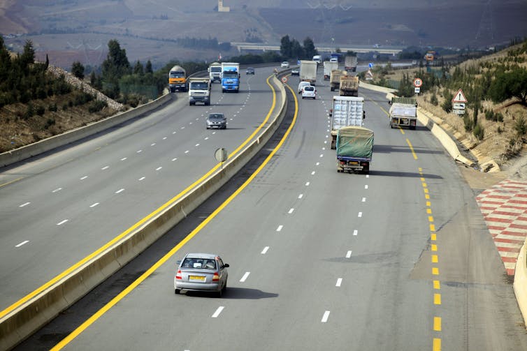 A section of the Maghreb highway in Algeria.