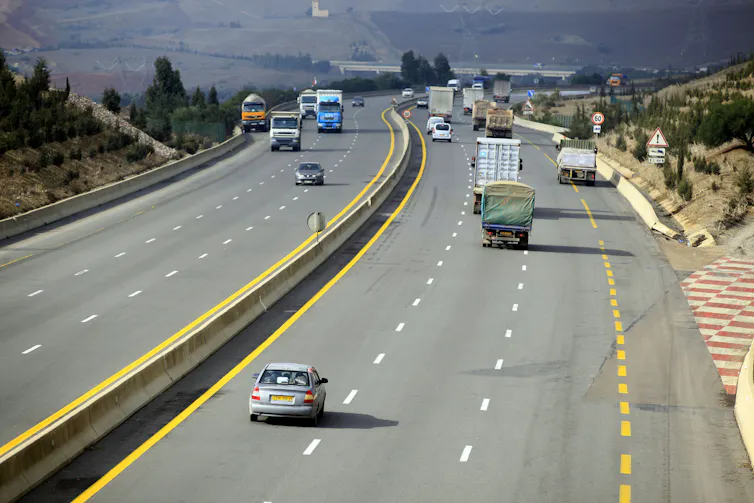 A section of the Maghreb highway in Algeria.