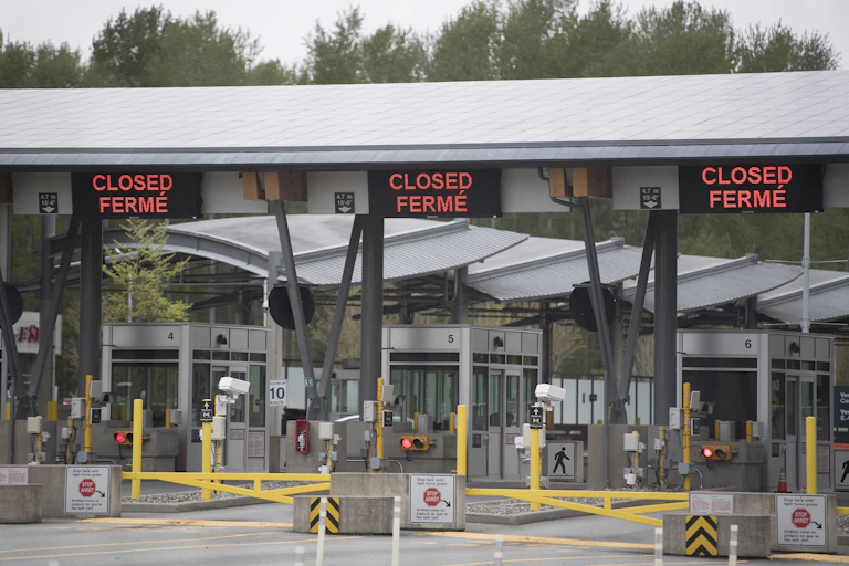 Closed land border crossing