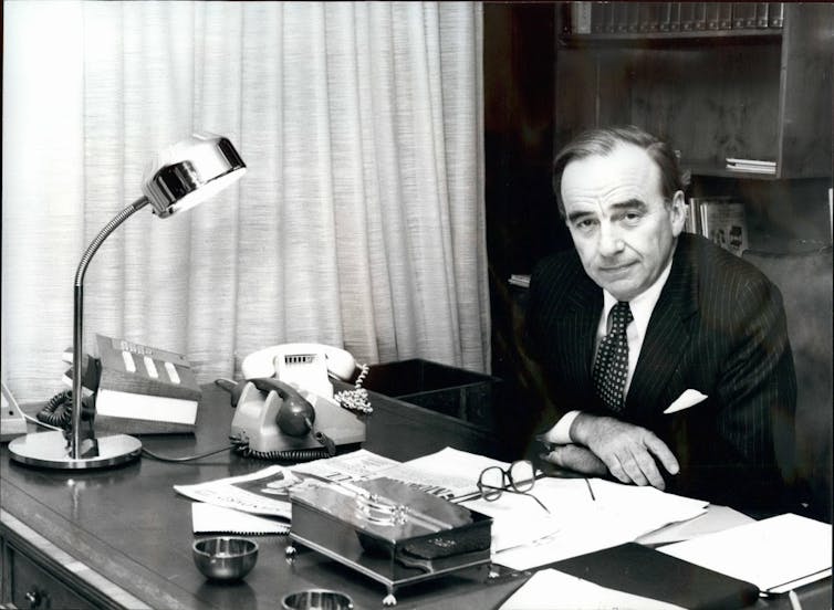 Murdoch at the Times in 1981.