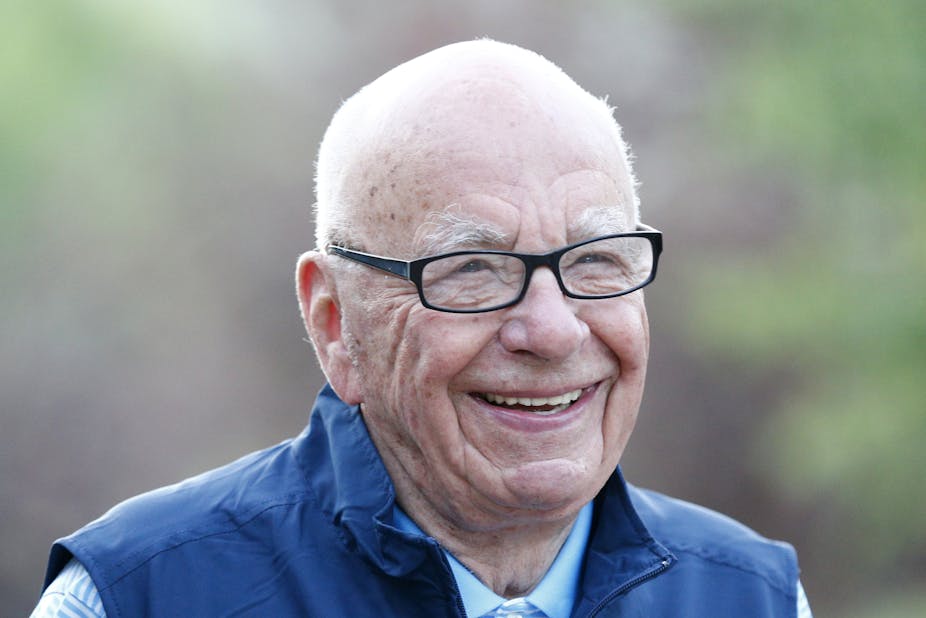 Rupert Murdoch close up