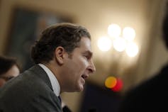 Noah Feldman speaks at a hearing.