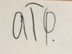 Letters a, t, p