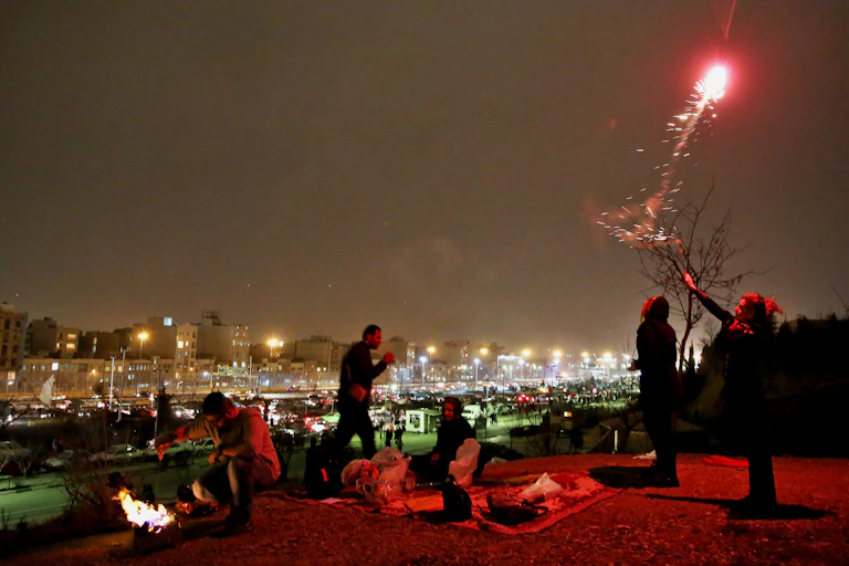 The celebration of Nowruz, Teheran, 2014