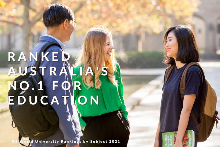 University students chatting happily on campus
