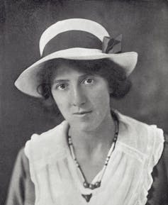 Black and white portrait photo of Marie Stopes.
