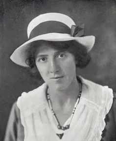 Black and white portrait photo of Marie Stopes.