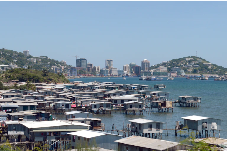 The Motu stilt village in Port Moresby
