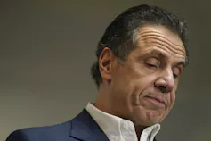 New York Gov. Andrew Cuomo gets a COVID-19 vaccine.