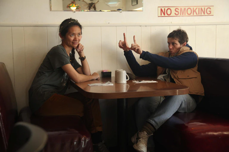 Two women in diner