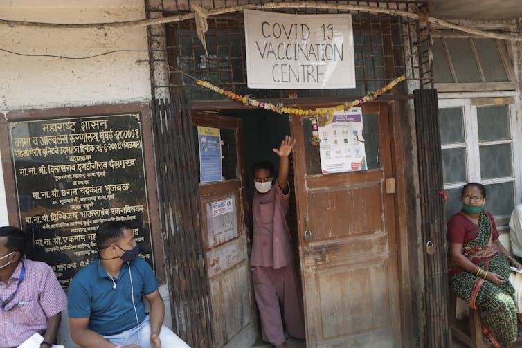A vaccination centre in Mumbai, India, on March 10 2021.
