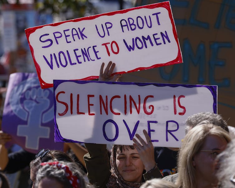 Protesters at the March 4 Justice in Hobart.