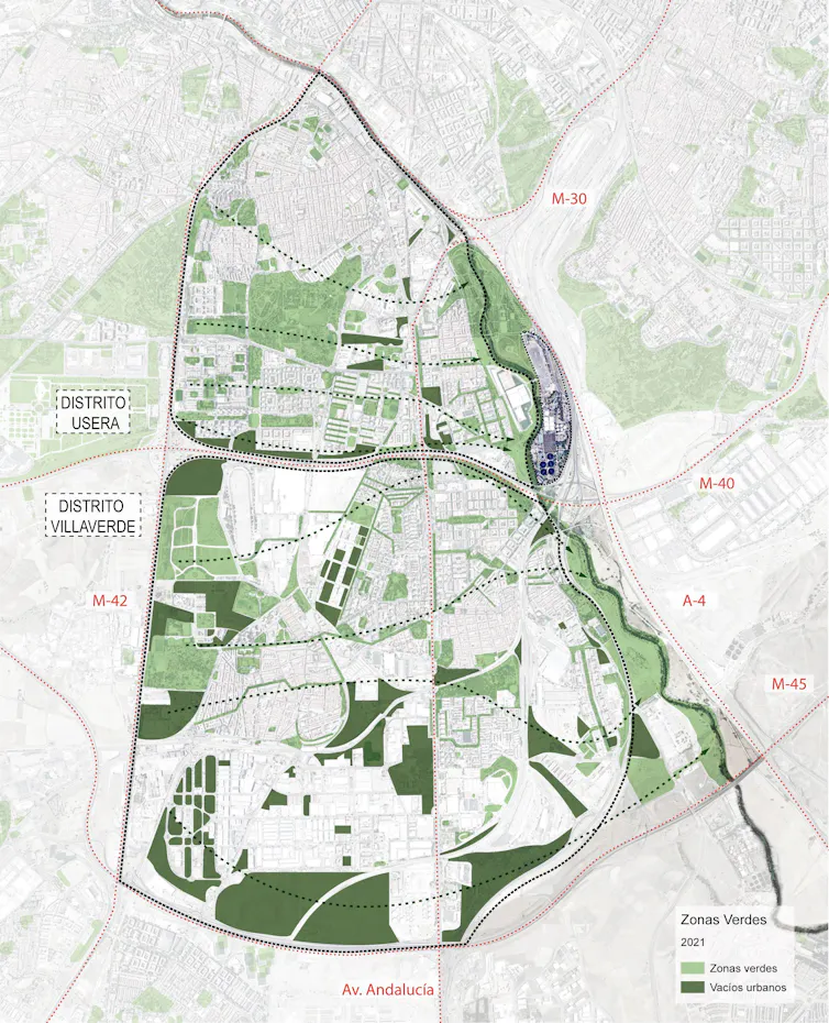 Mapa de zonas verdes