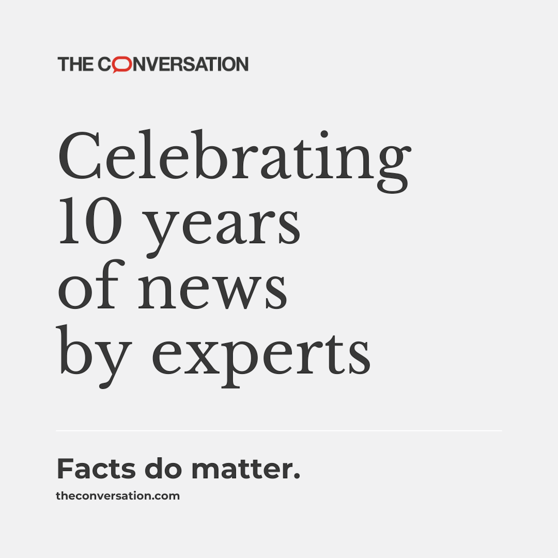 Read the story of The Conversation