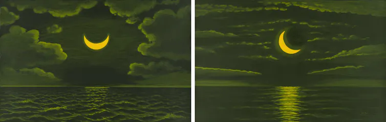 Crescent Moon paintings