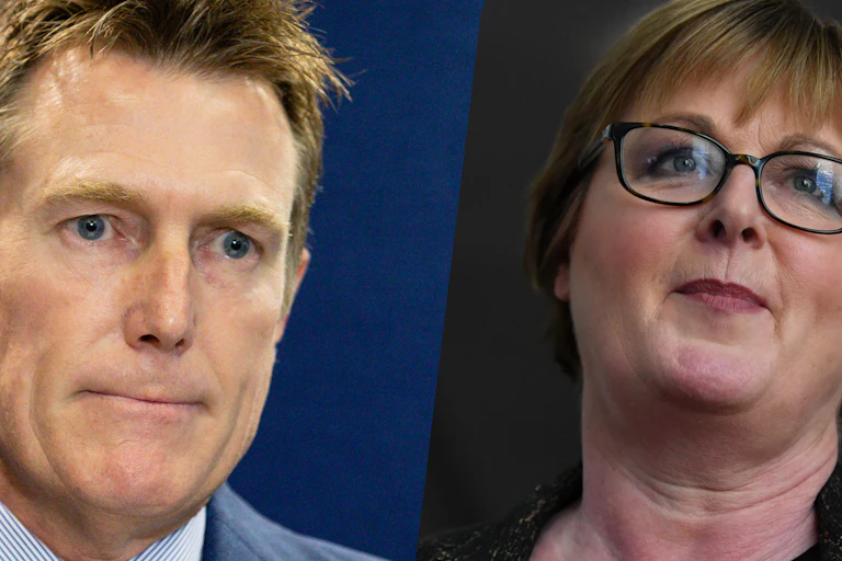 Christian Porter and Linda Reynolds