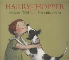Cover of Harry and hopper featuring a boy hugging a dog.