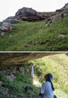 The RSA CHI1 rock shelter. Rock Art Reseach Institute and www.sarada.co.za The RSA CHI1 Rock shelter.