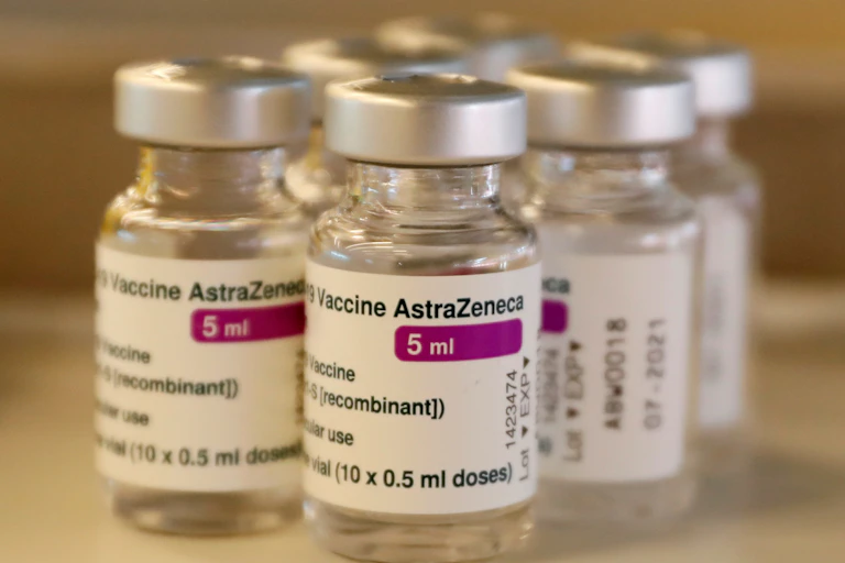 Vials of AstraZeneca vaccine
