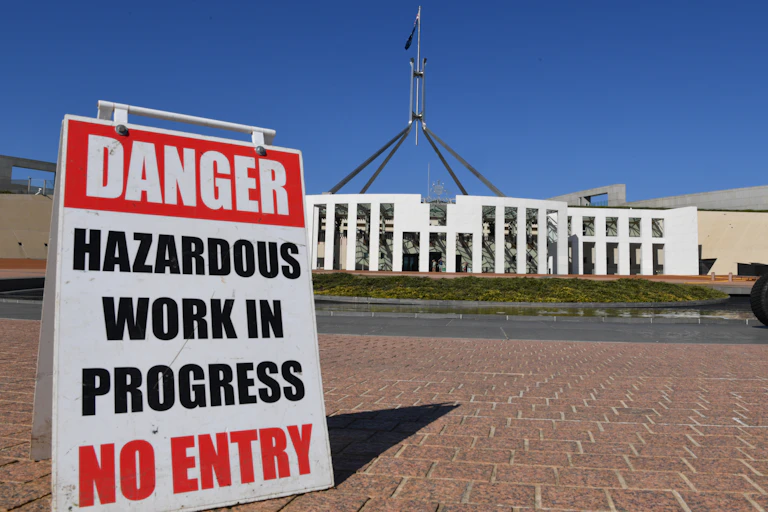Parliament House in Canberra