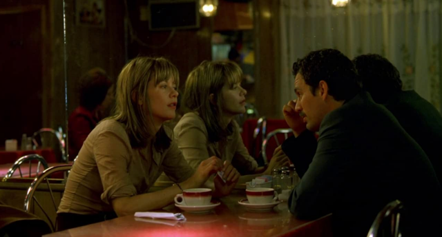 Two actors in diner