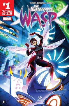 Front cover of the Unstoppable Wasp.
