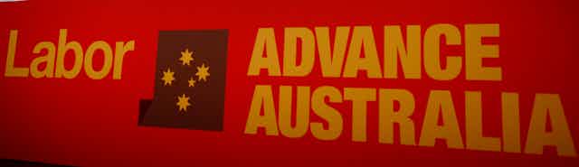 A banner reading "Labor Advance Australia"