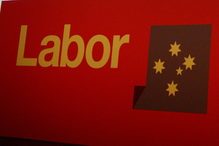 A banner reading "Labor Advance Australia"