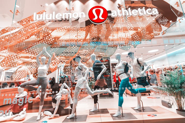 lululemon store in a mall