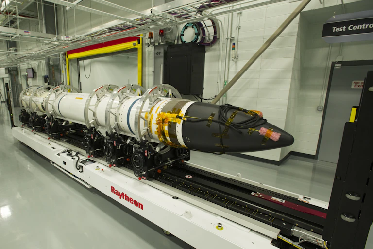 A raytheon missile