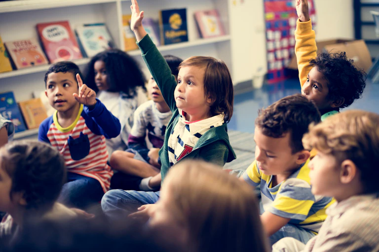 Children in kindergarten.