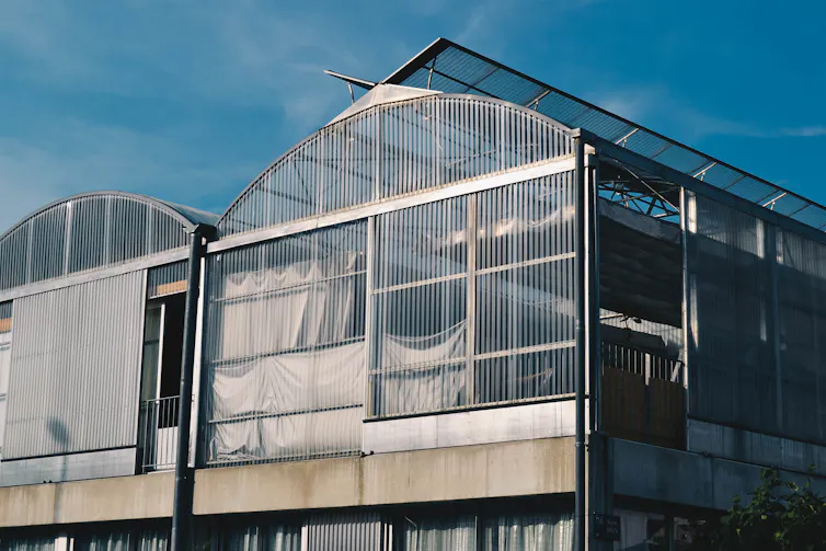 The garden façade of a family home by Lacaton and Vassal Architects in Mulhouse, France