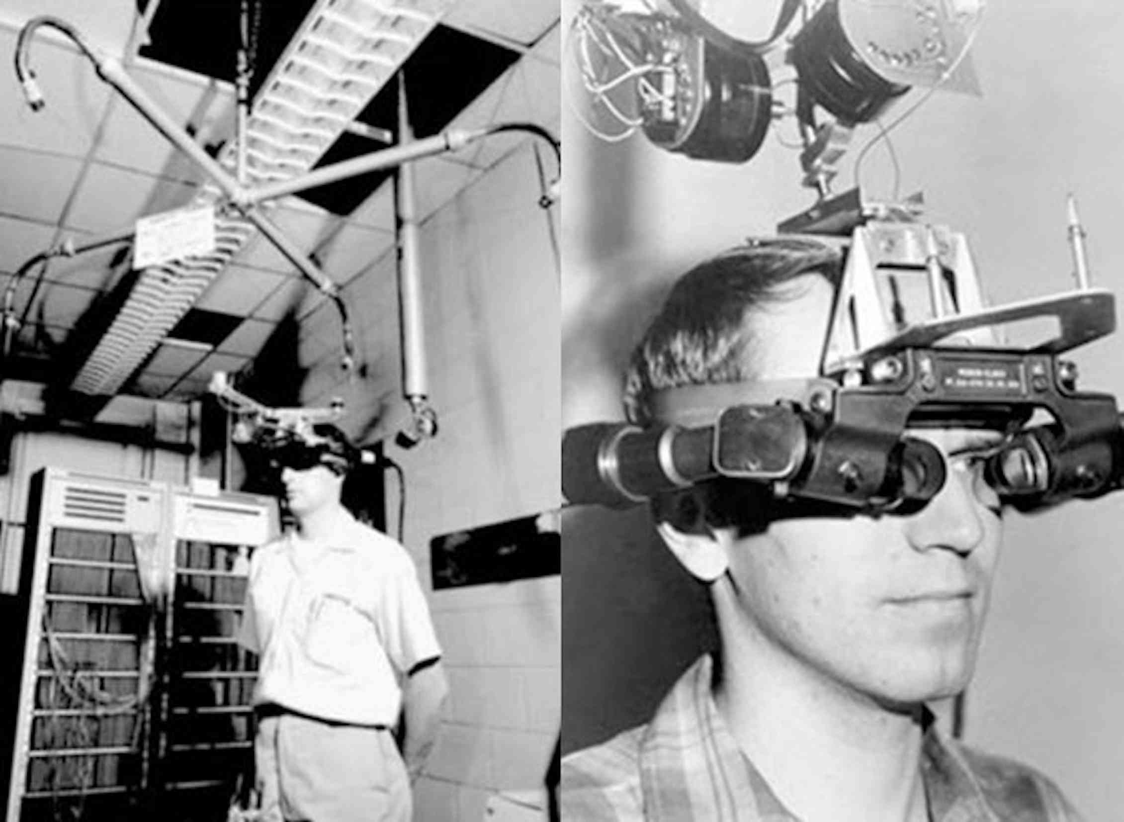Прототип реальности. Айвен Сазерленд VR ar шлем. 1968 Год — «Sword of Damocles»Айвен Сазерленд VR ar шлем. Sword of Damocles шлем виртуальной реальности. Дамоклов меч Айвена Сазерленда.