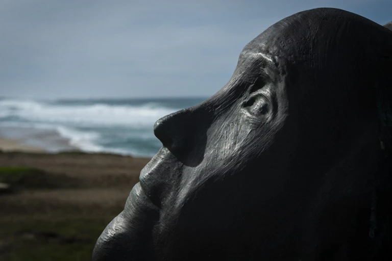 Sculpture à la mémoire de l'écrivain espagnol Ramon Sampedro