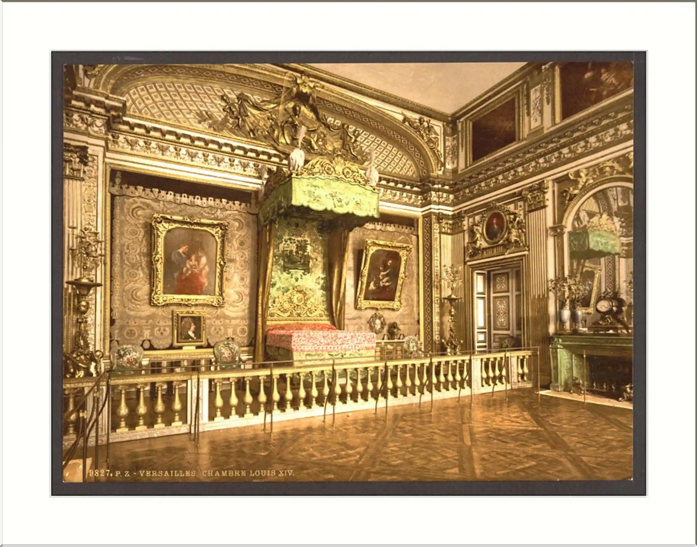 Cama de Luis XIV en el Palacio de Versalles. Wikimedia Commons, CC BY-SA