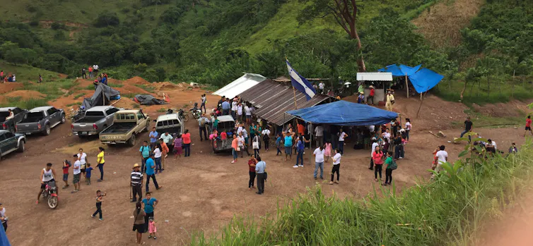 View of the Camp in Defense of Water and Life