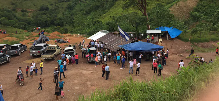 View of the Camp in Defense of Water and Life