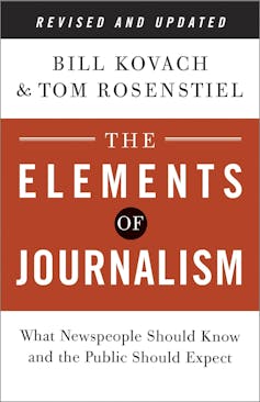 A picture of the book The Elements of Journalism