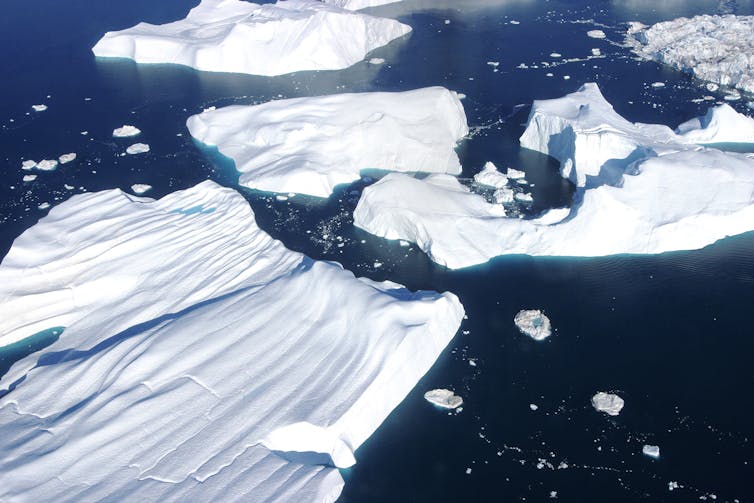 An ice sheet in Greenland