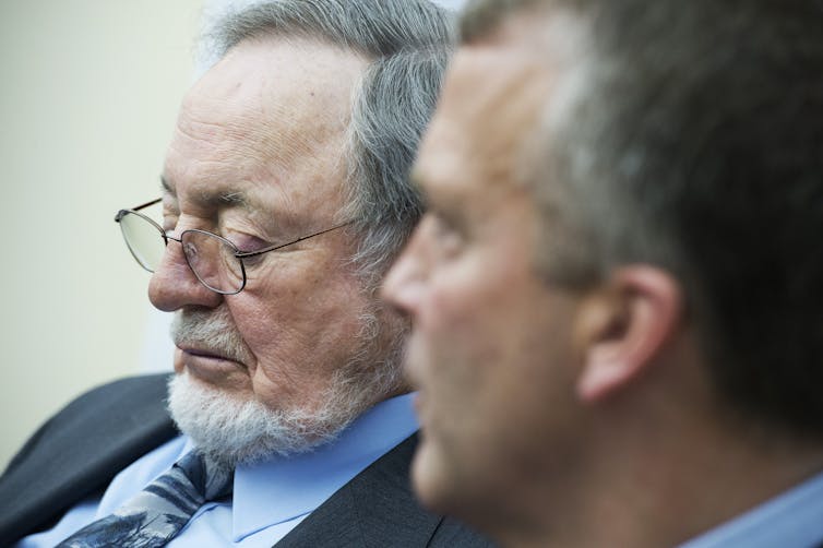 A photo of Rep. Don Young looking thoughtful.