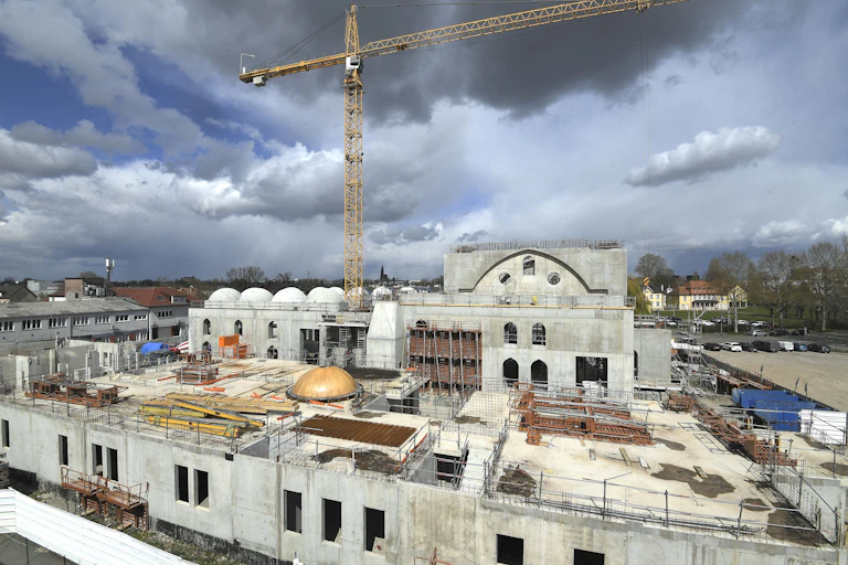 Costruction site of Eyyub Sultan Mosque in Strasbourg