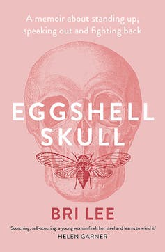 book cover: eggshell skull