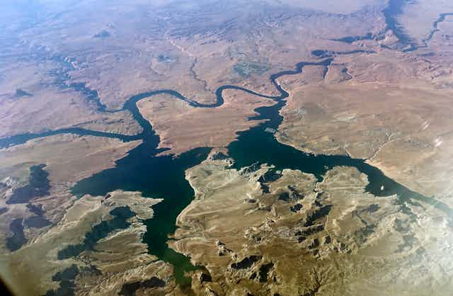 Seven western states share water from the Colorado River.