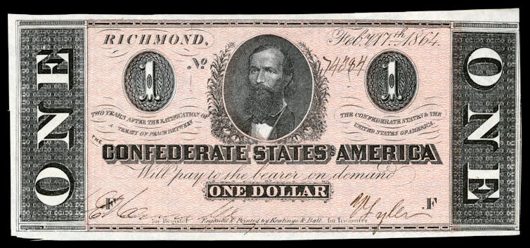 A Confederate $1 bill