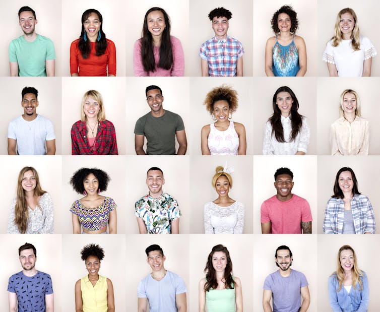 A diverse group of people.